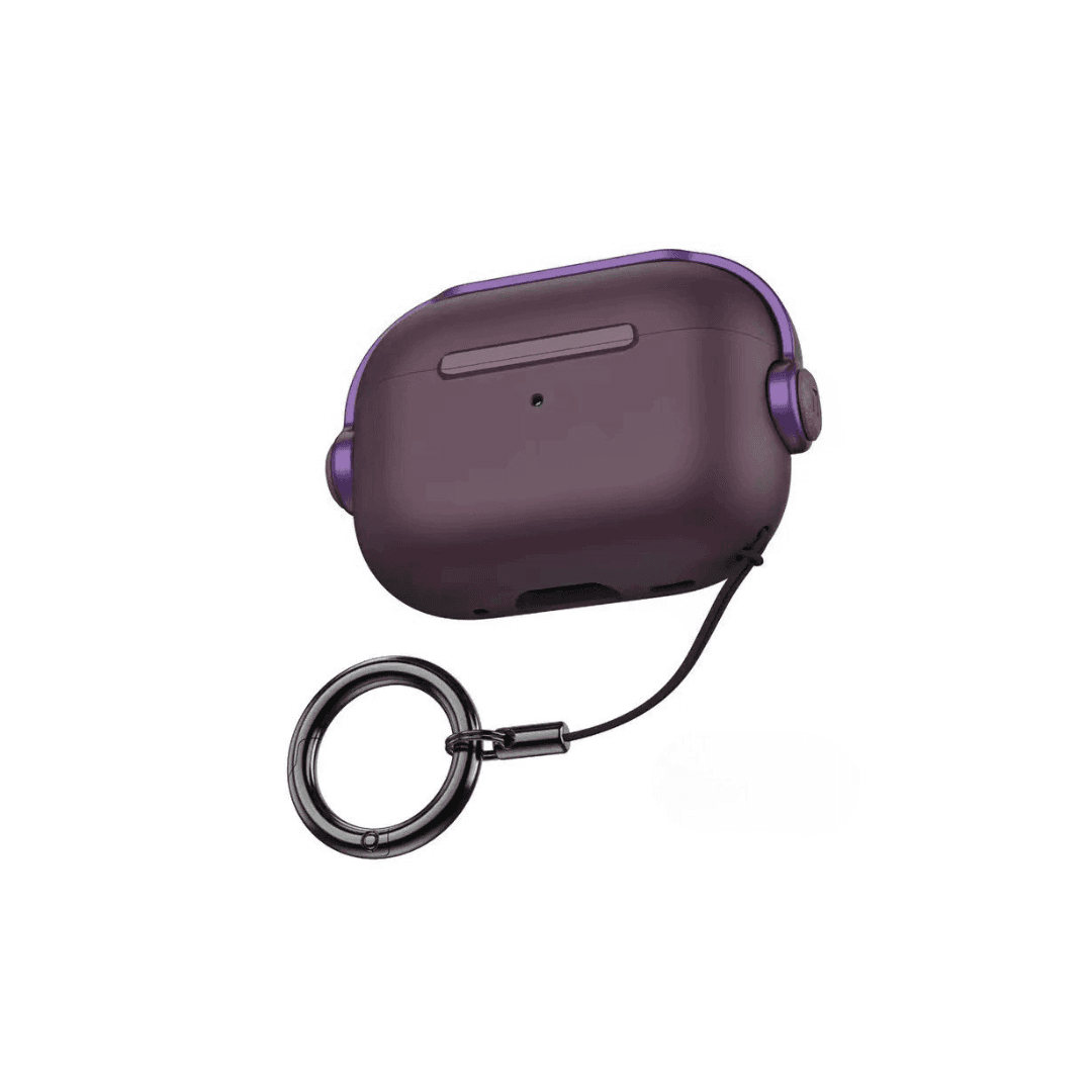 シンプル メンズ 耐衝撃 リング付き AirPods/AirPodsproケース