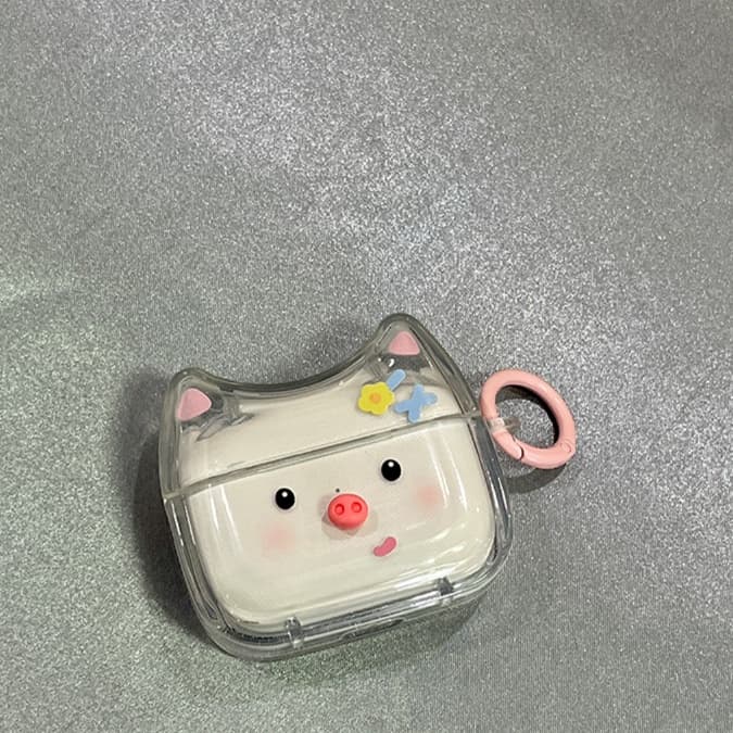 Airpodsケース 癒し系うさぎ&子ぶた保護ケース