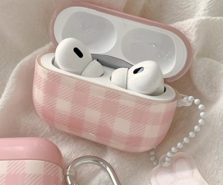 Airpodsケース チェック柄 ケースカバー