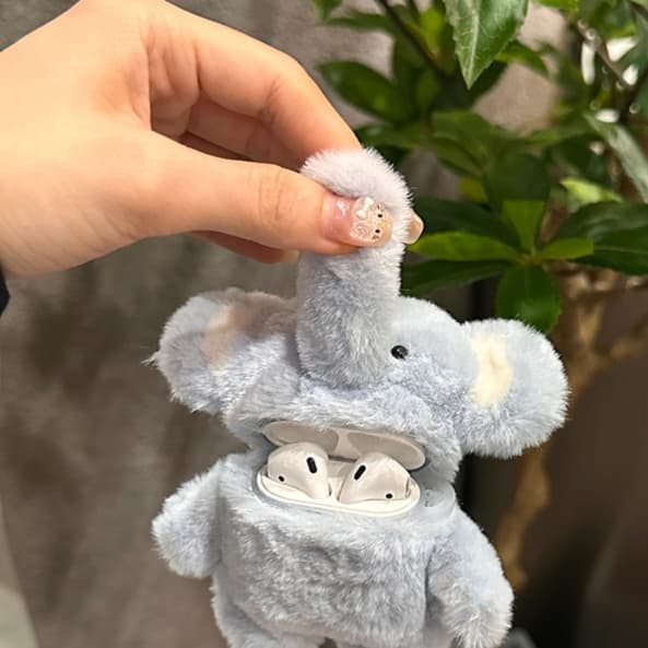 Airpodsケース ふわもこコアラさん保護ケース
