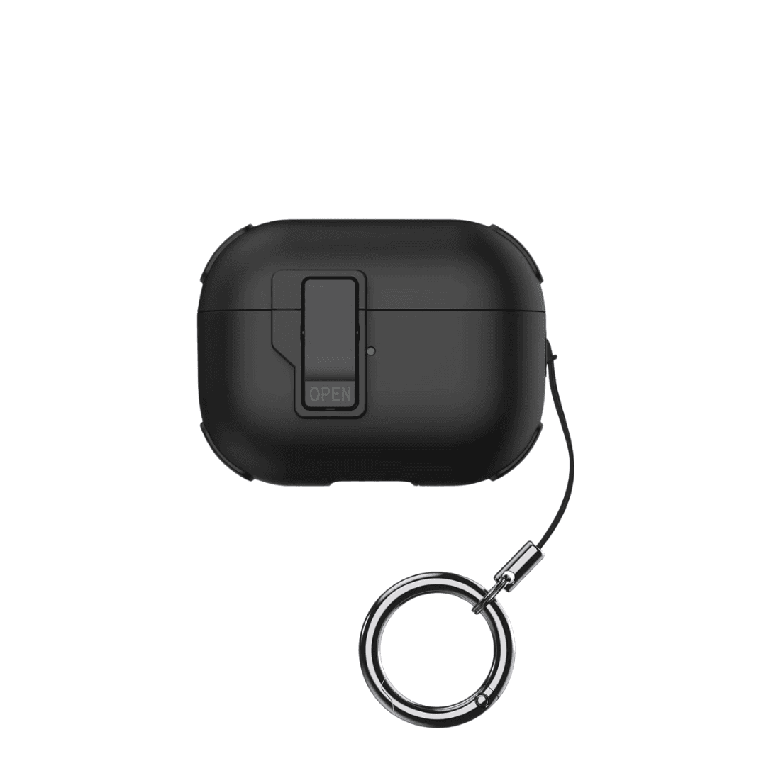 おすすめ 防水 シンプル カラビナ付き AirPods/AirPodsproケース AirPods ケース