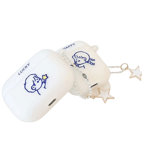 かわいい イラスト シンプル AirPods/AirPodsproケース