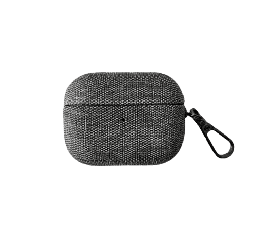 デニム風 カラビナ付き AirPods/AirPodsproケース