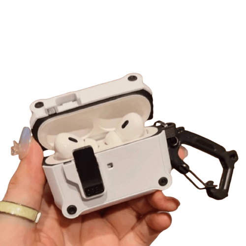 アウトドア カラビナ付 AirPods/AirPodsproケース