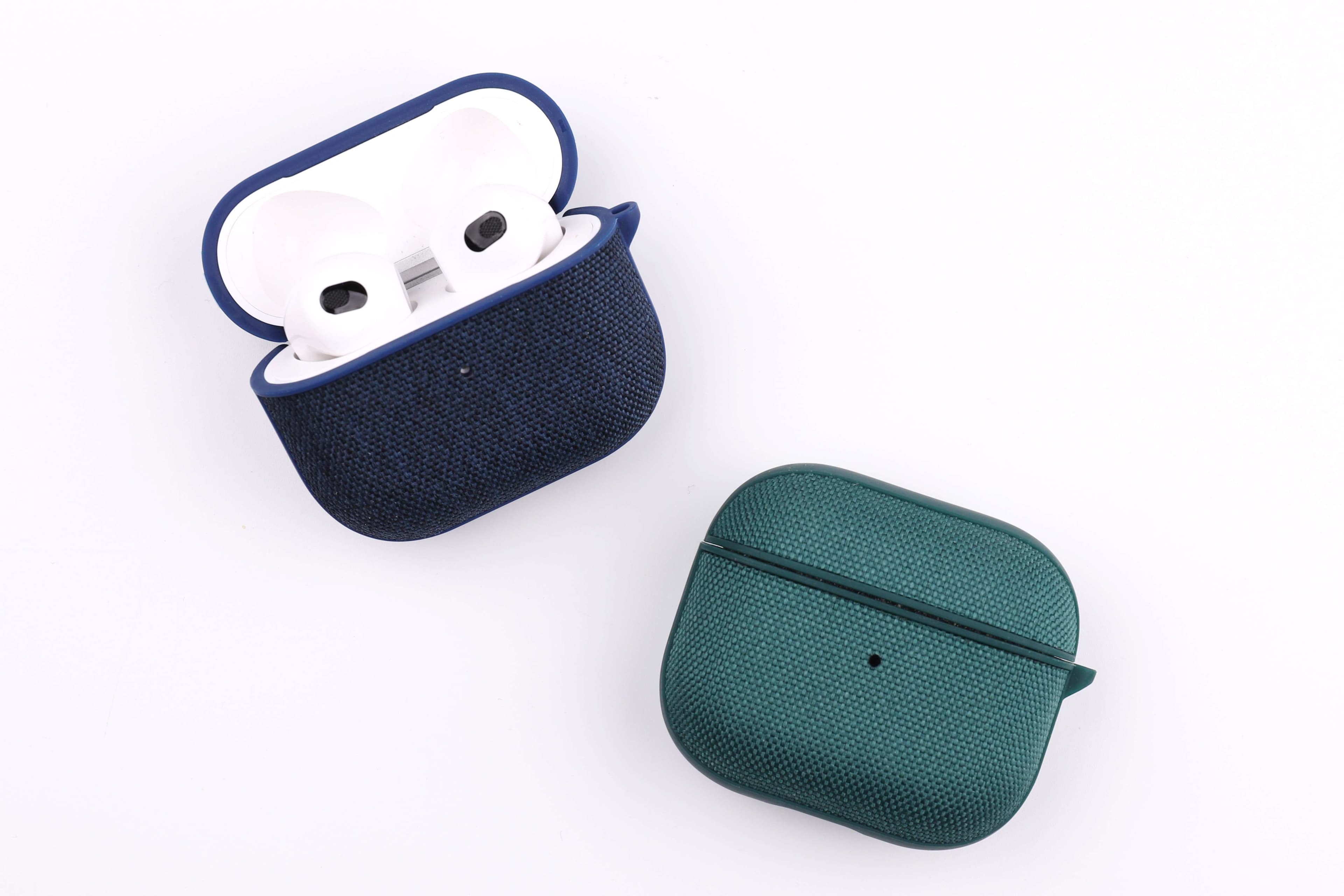 AirPodsproケース AirPods用 オシャレ織地ケース