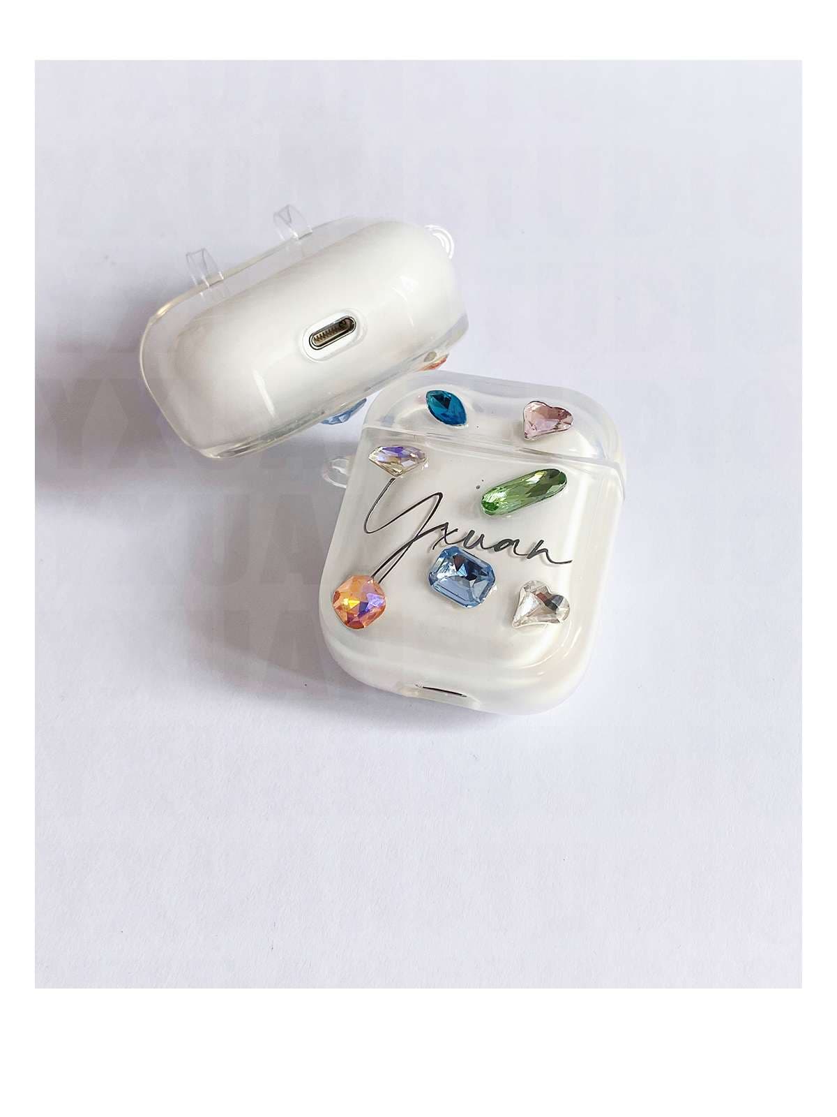 ジュエル風キラキラAirPodsproケース