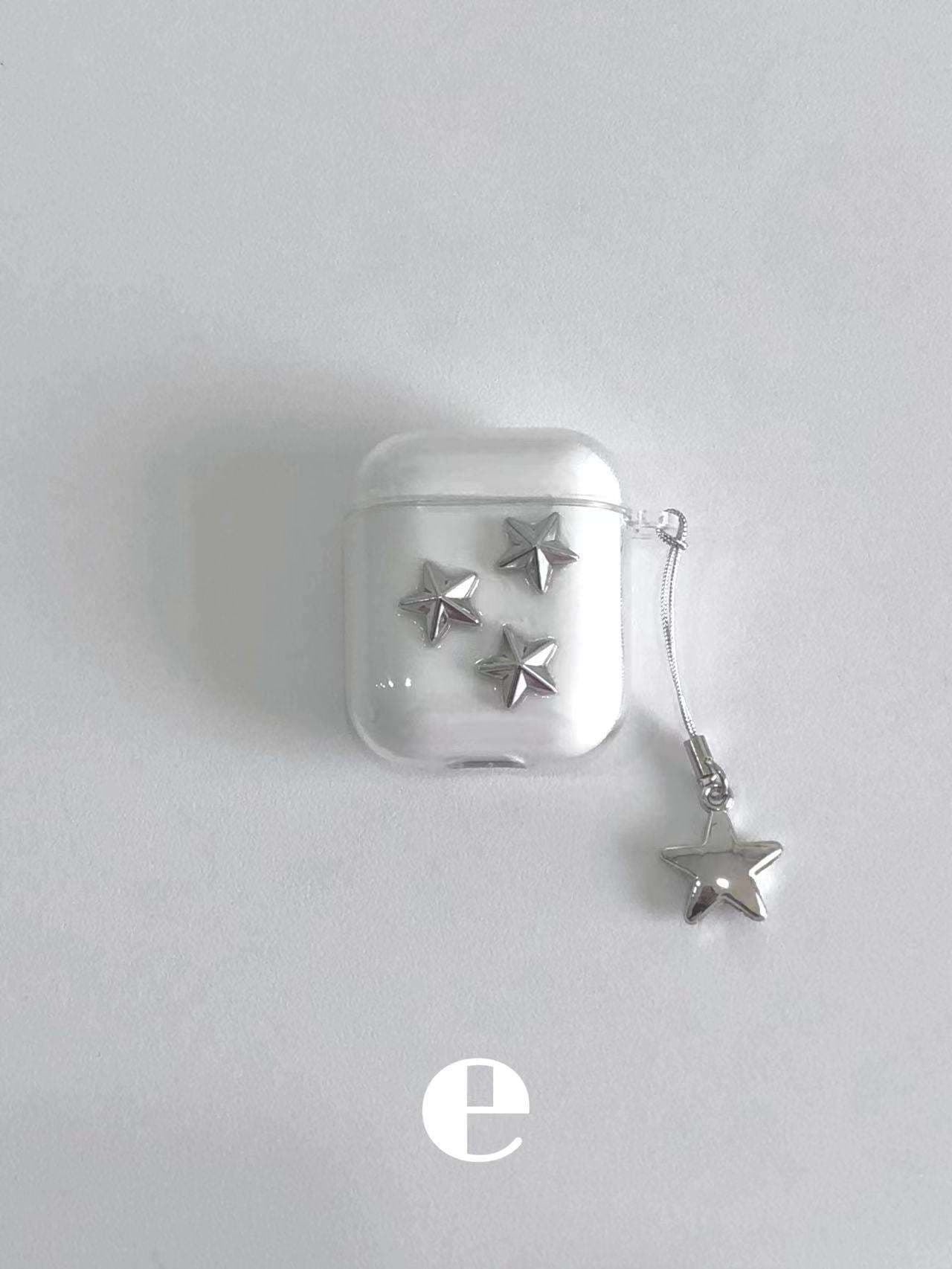 星モチーフクリアAirPodsproケース