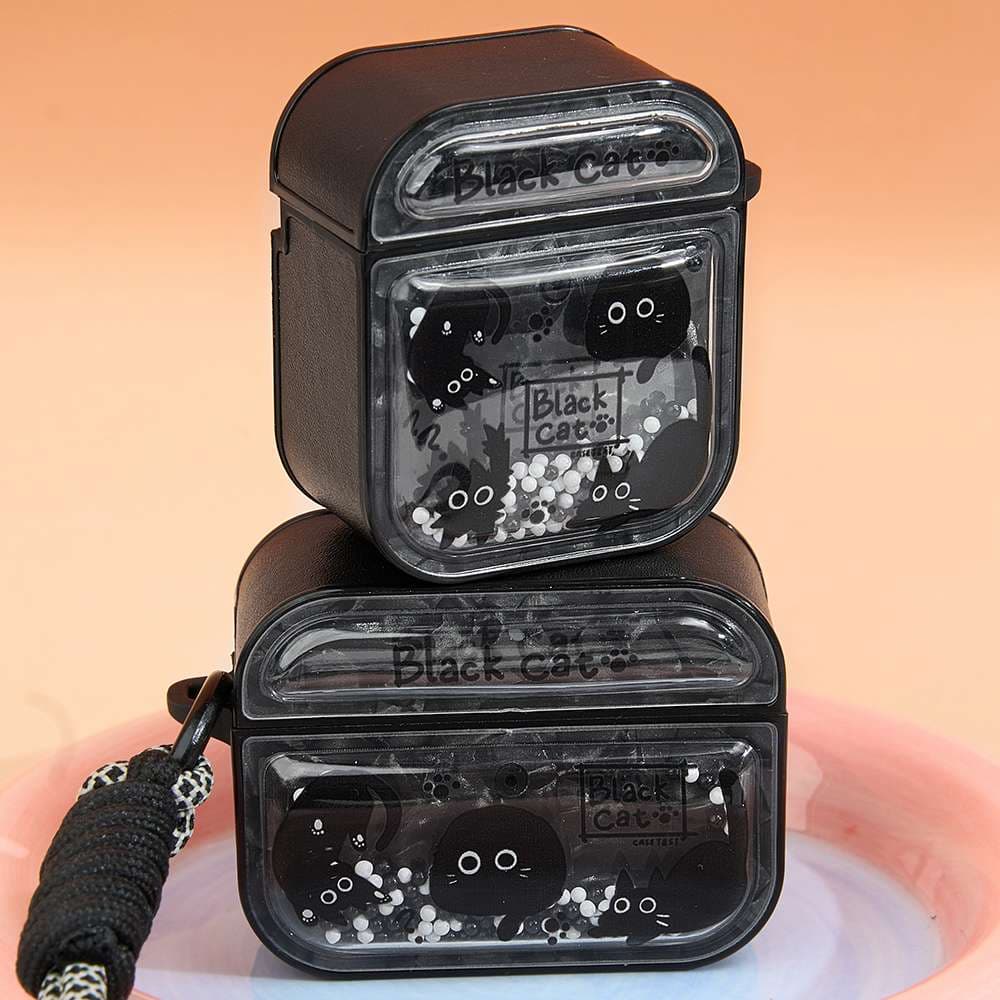 【廃盤】 黒猫モチーフのAirPodsケース