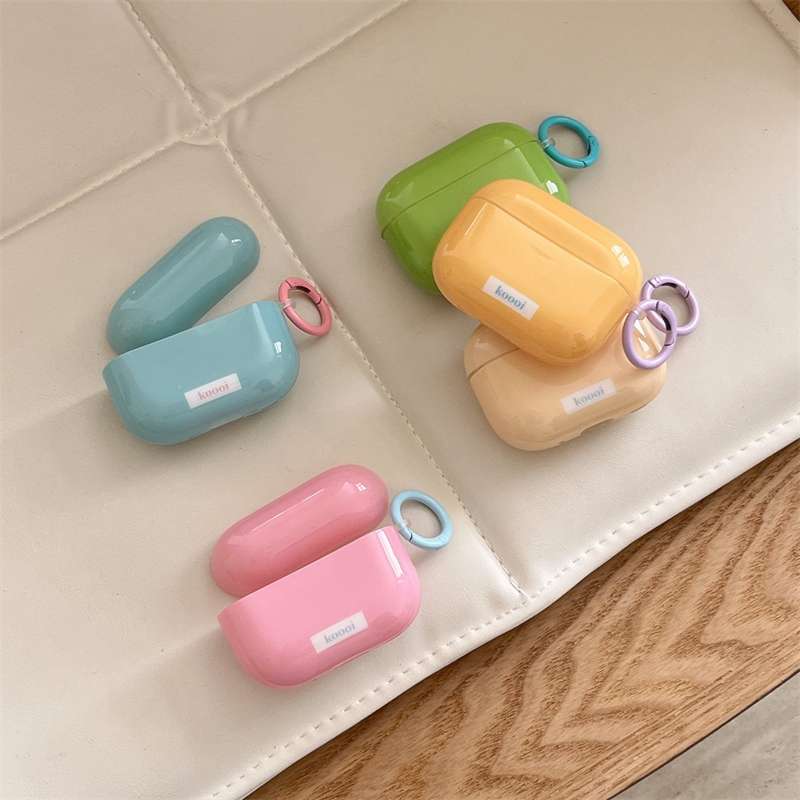 かわいい 人気 パステルカラー シンプル AirPods/AirPodsproケース