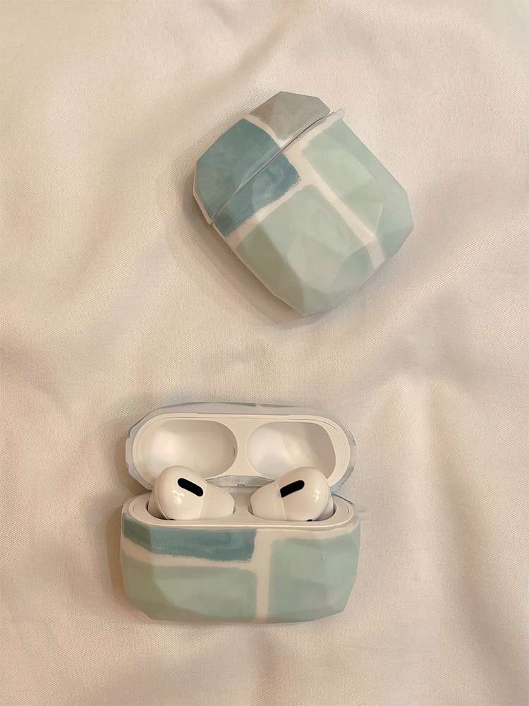 かわいい 人気 大理石風 カラビナ付き AirPods/AirPodsproケース