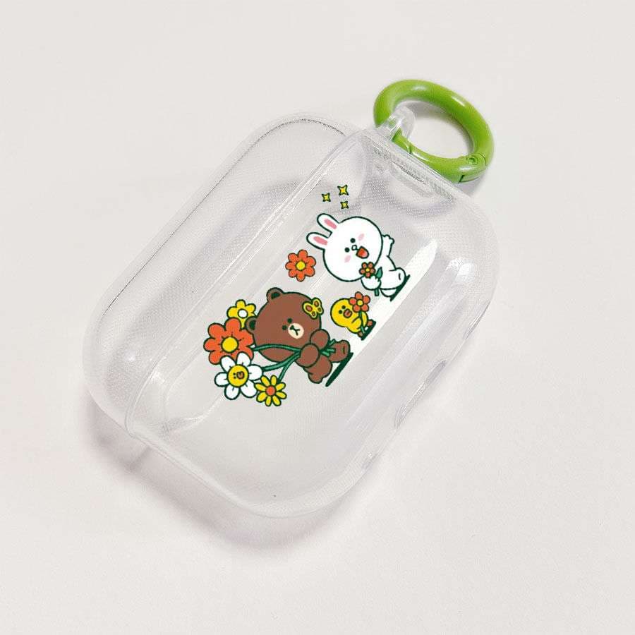 可愛い動物キャラクター AirPodsproケース