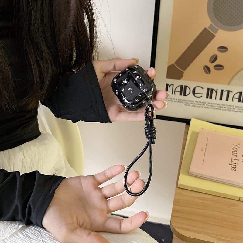 Airpodsケース 小花柄デザイン収納ケース