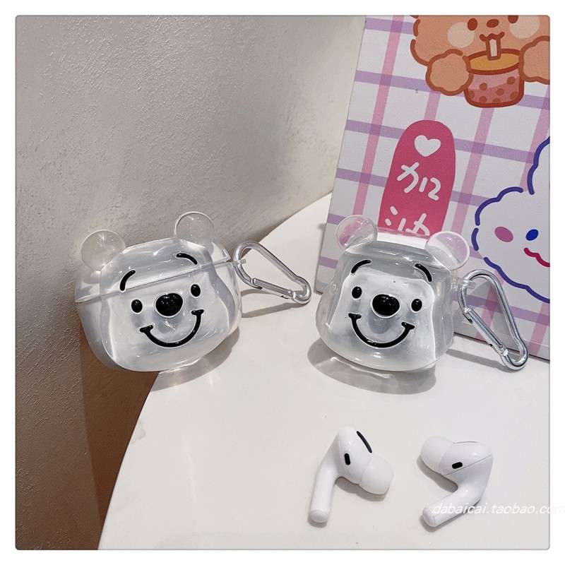 【廃盤】AirPodsproケース くまさん顔のワイヤレスイヤホンケース