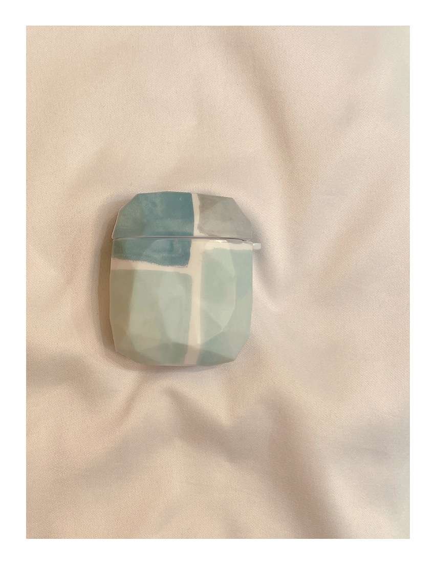 かわいい 人気 大理石風 カラビナ付き AirPods/AirPodsproケース