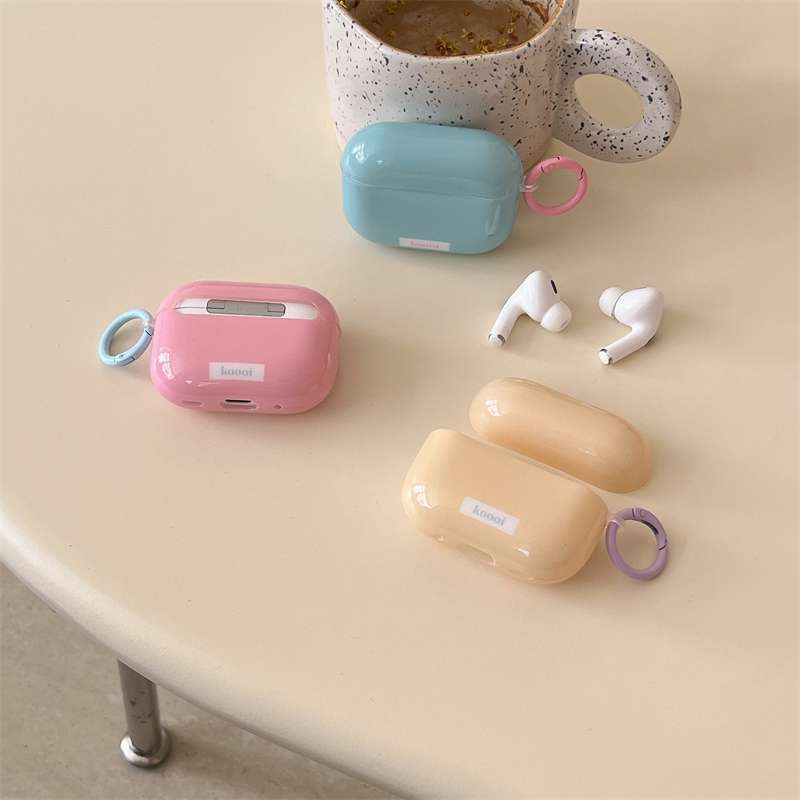 かわいい 人気 パステルカラー シンプル AirPods/AirPodsproケース