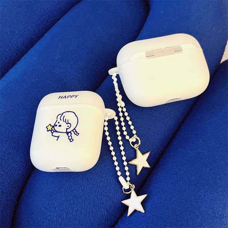 かわいい イラスト シンプル AirPods/AirPodsproケース