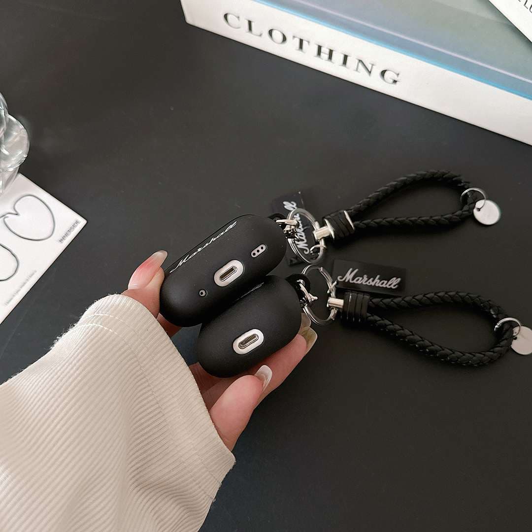 AirPodsproケース マーシャル AirPods用レザーケース