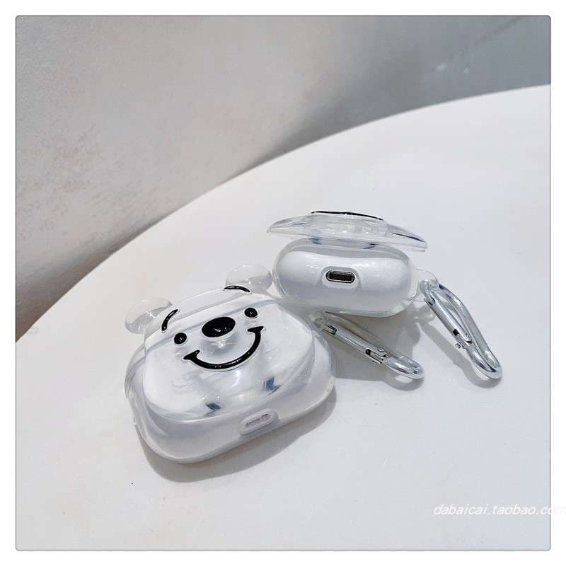 【廃盤】AirPodsproケース くまさん顔のワイヤレスイヤホンケース