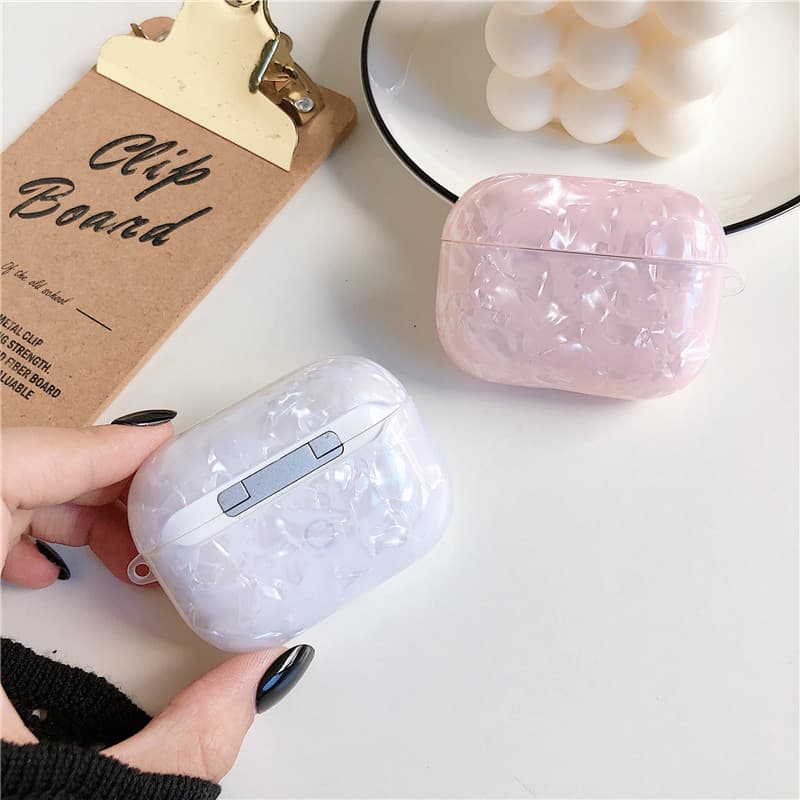 Airpodsケース 虹色に輝く宝石風保護ケース