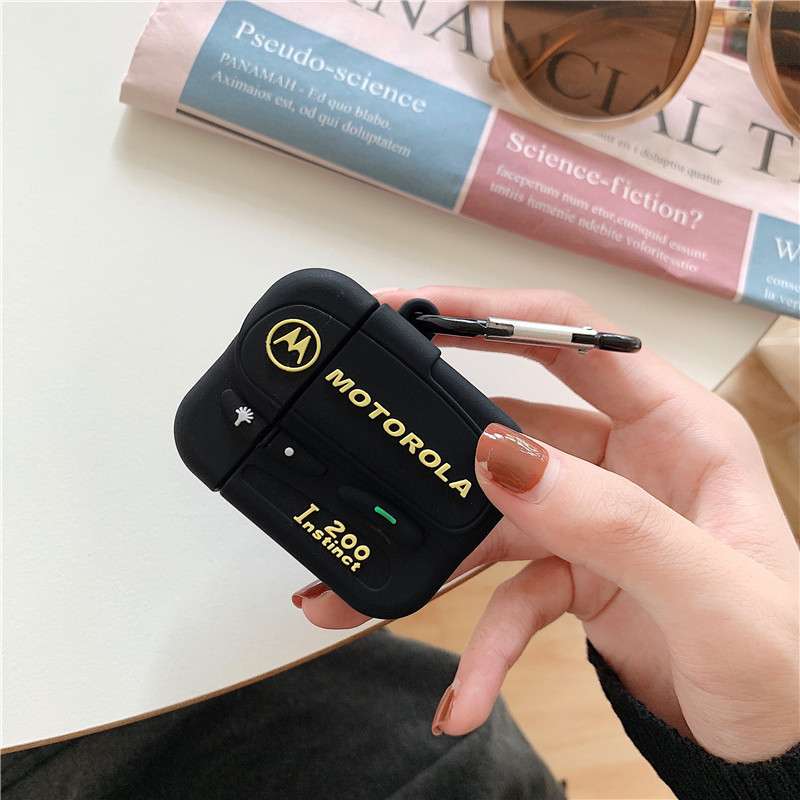【廃盤】AirPodsproケース モトローラ風レトロ無線機デザインケース