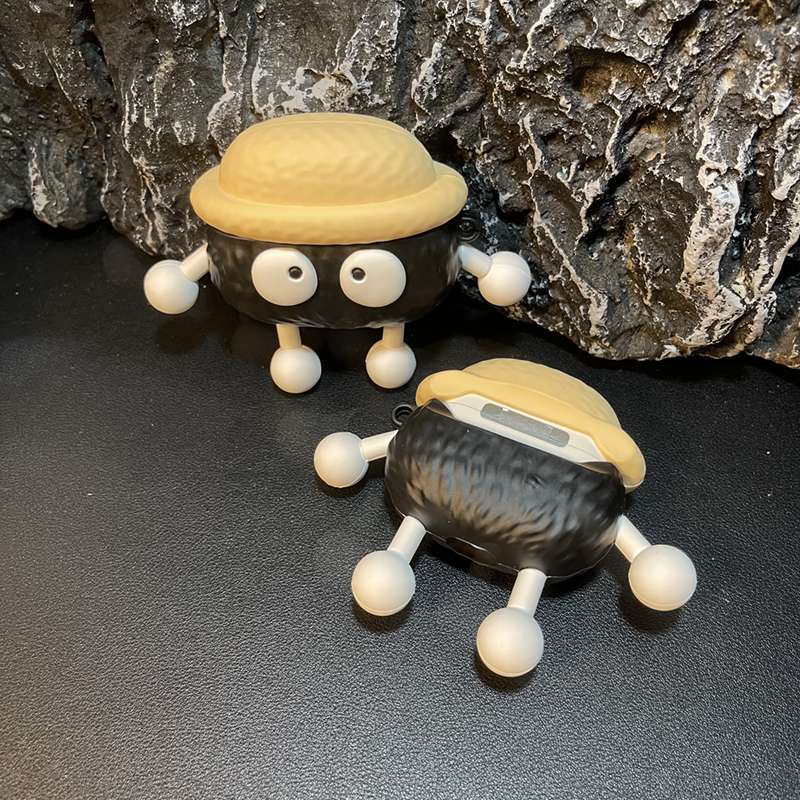 AirPodsproケース 帽子をかぶった丸い目の小人ケース