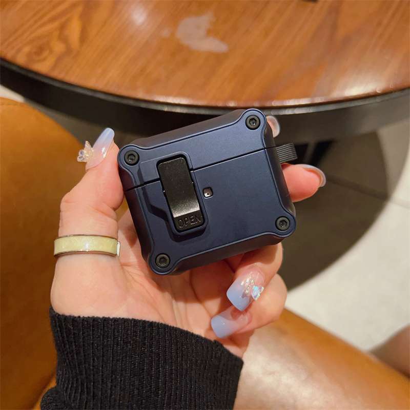アウトドア カラビナ付 AirPods/AirPodsproケース