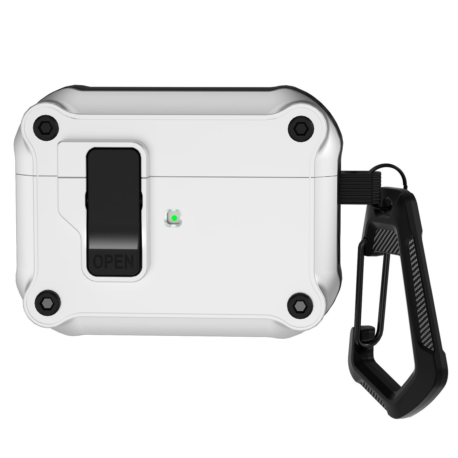 Airpodsケース 頑丈な装甲防水型携帯ケース