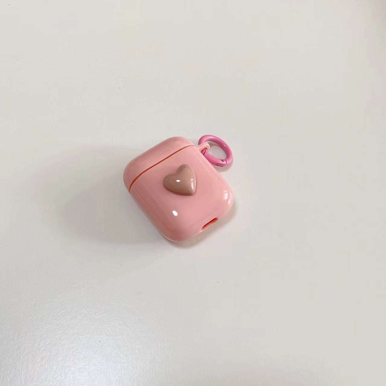 ハート柄きらきらAirPodsproケース