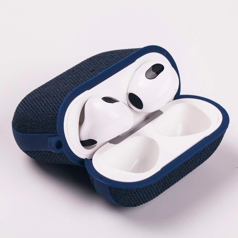 AirPodsproケース AirPods用 オシャレ織地ケース