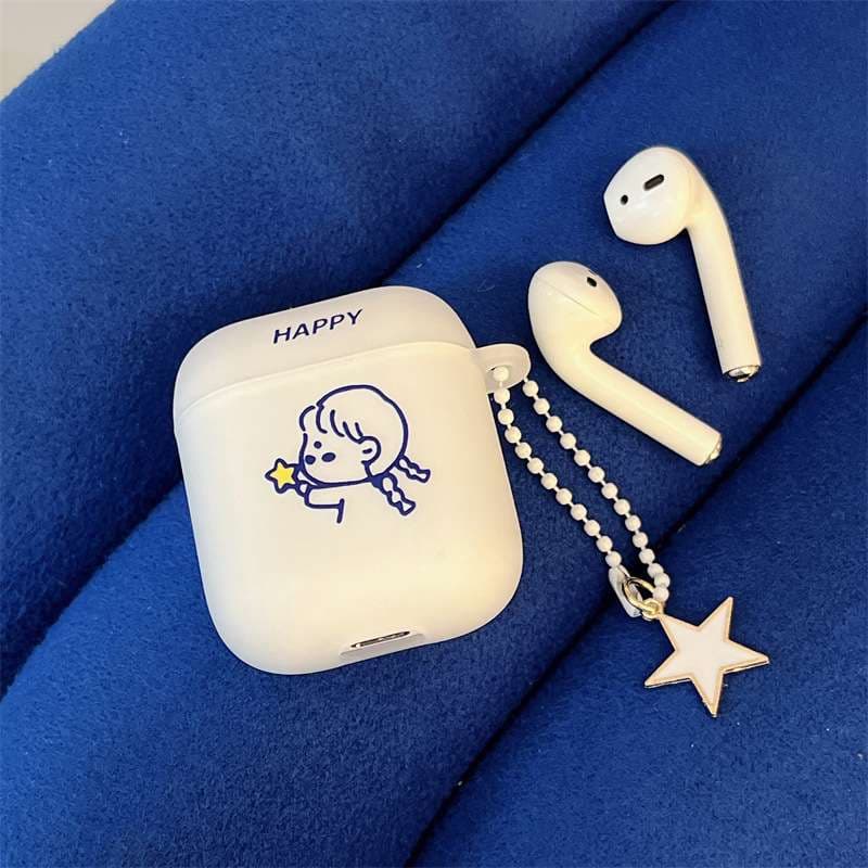 かわいい イラスト シンプル AirPods/AirPodsproケース
