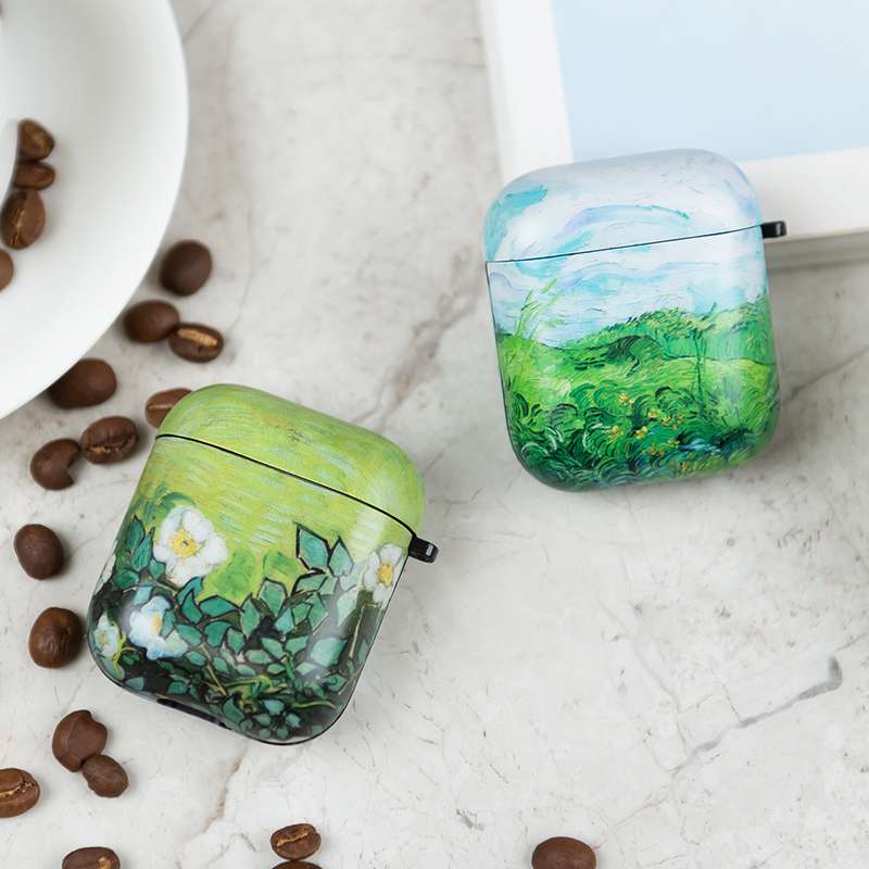 花咲く草原アートAirPodsproケース