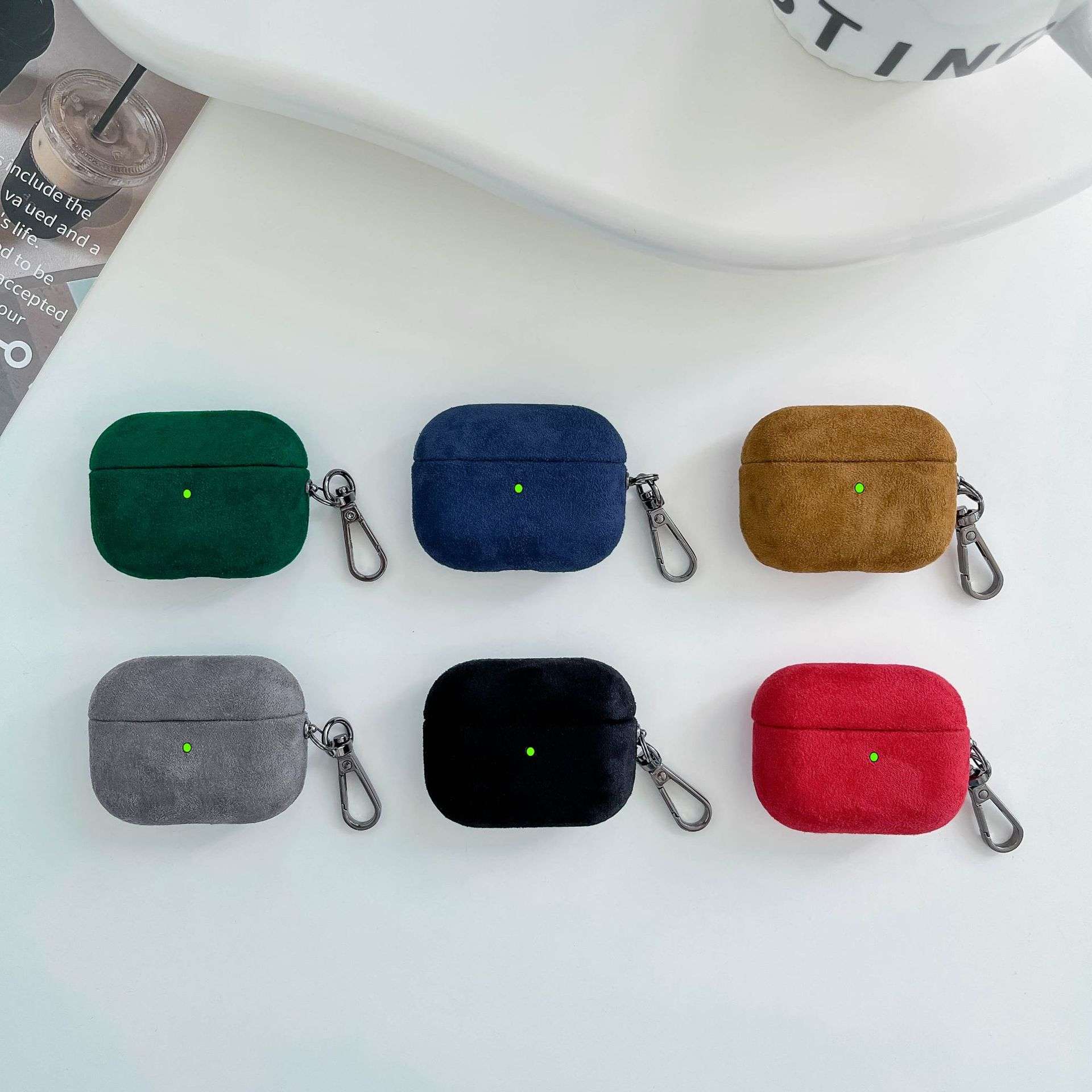 AirPodsproケース スエード調ケース AirPods ケース