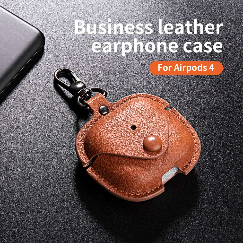人気 レザー おしゃれ 高級本革製カラビナ付 AirPods/AirPodsproケース
