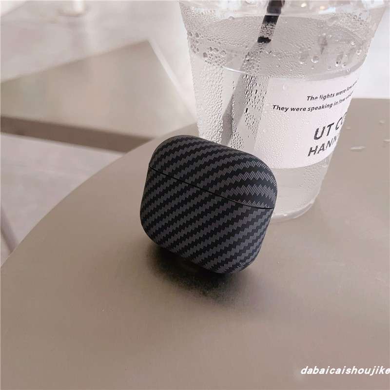 AirPodsproケース カーボン調AirPodsプロケース