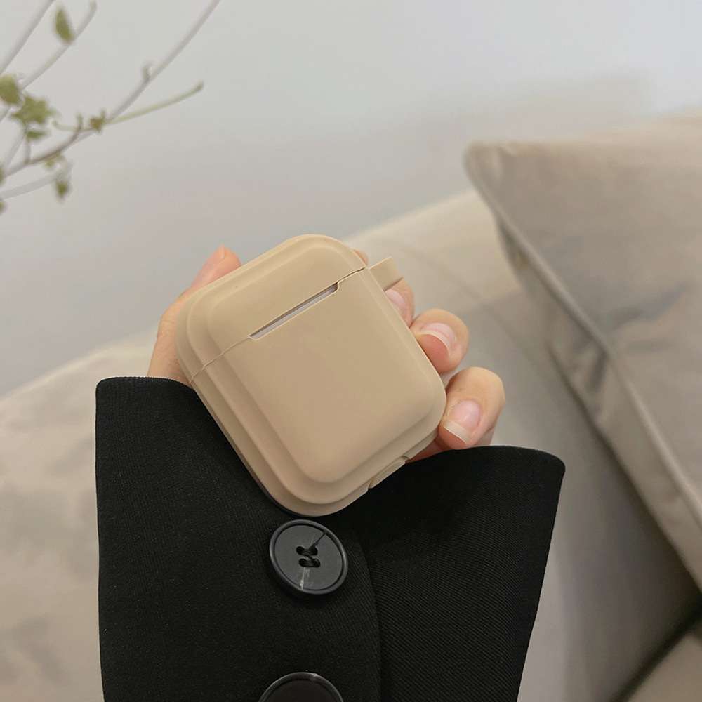 ラテカラー シンプル シリコン AirPods/AirPodsproケース