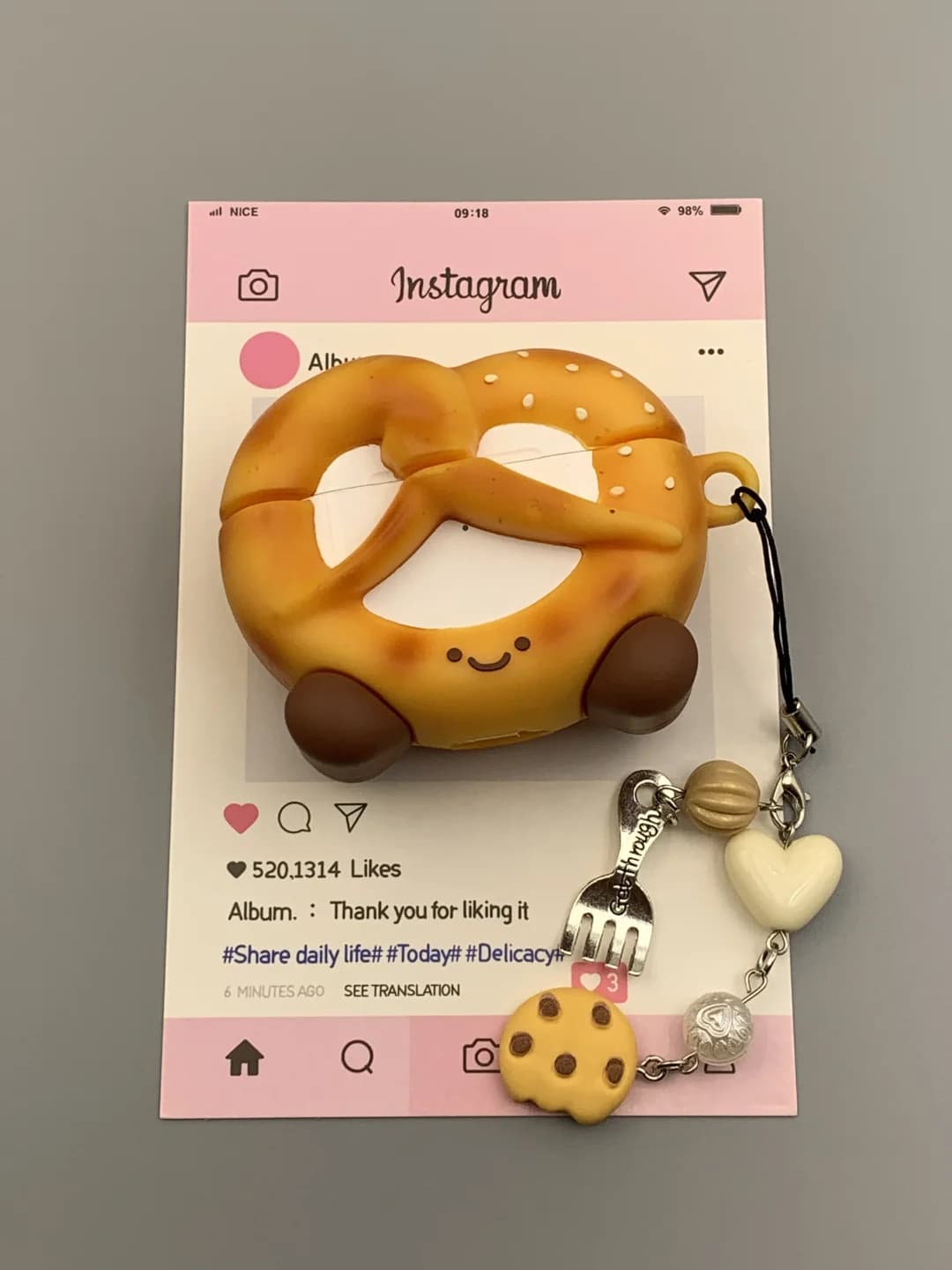 Airpodsケース 食べ物モチーフの可愛い保護ケース
