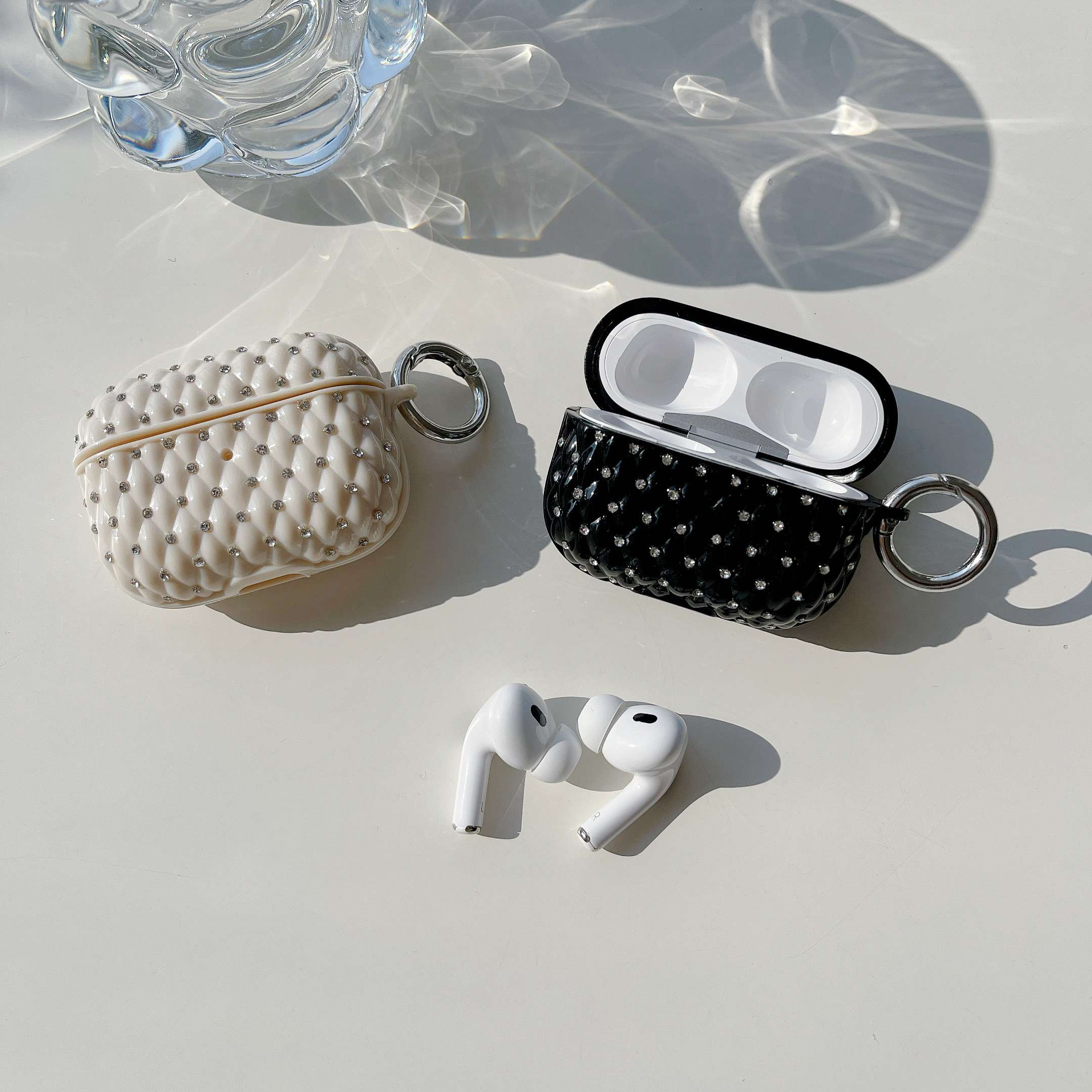 キラキラ宝石風AirPodsproケース AirPods ケース