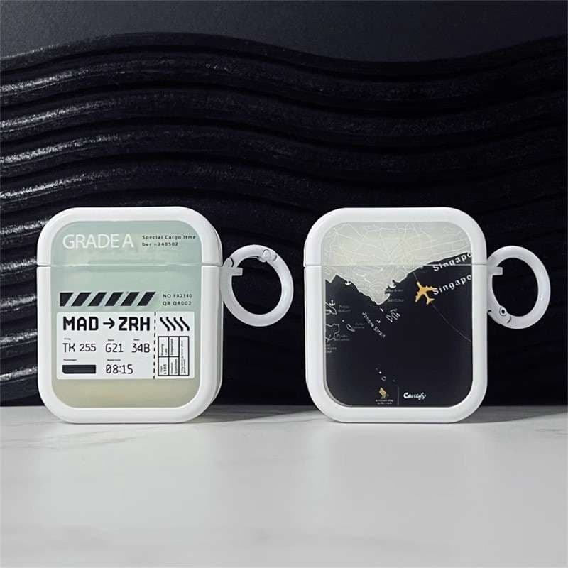 飛行機チケット風 AirPods/AirPodsproケース