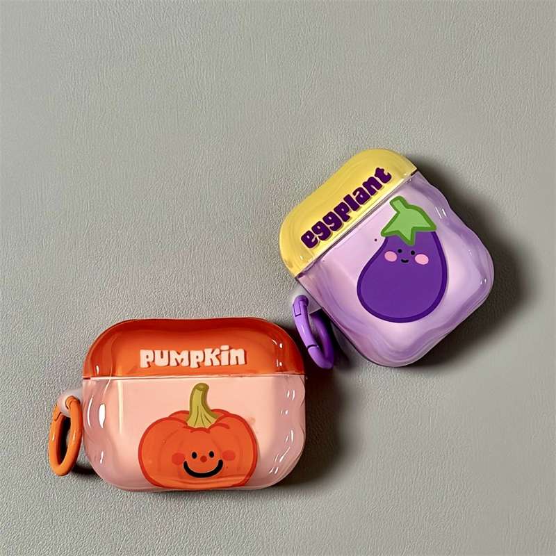 AirPodsproケース 野菜キャラクターのイヤホンケース
