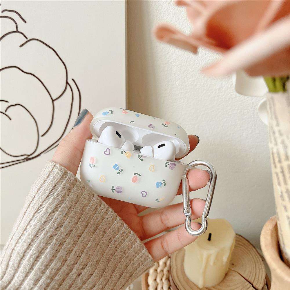 花柄デザイン AirPodsproケース