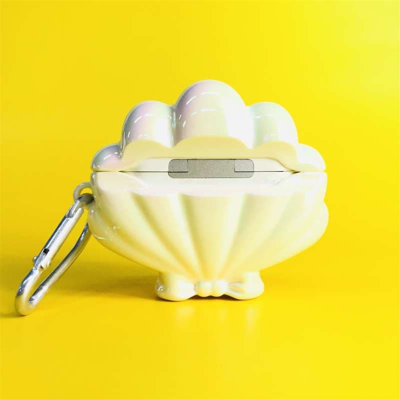 貝殻風ふわもこAirPodsproケース
