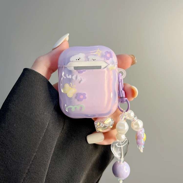 花モチーフのかわいいAirPodsproケース