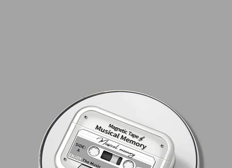 【廃盤】AirPodsproケース 思い出の音楽テープ型イヤホンケース
