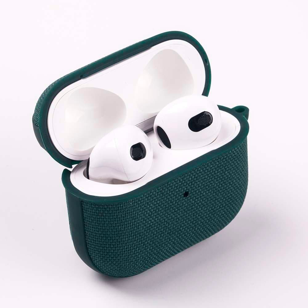 AirPodsproケース AirPods用 オシャレ織地ケース