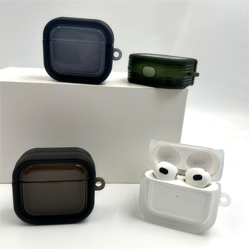 Airpodsケース シンプル質感 保護カバー