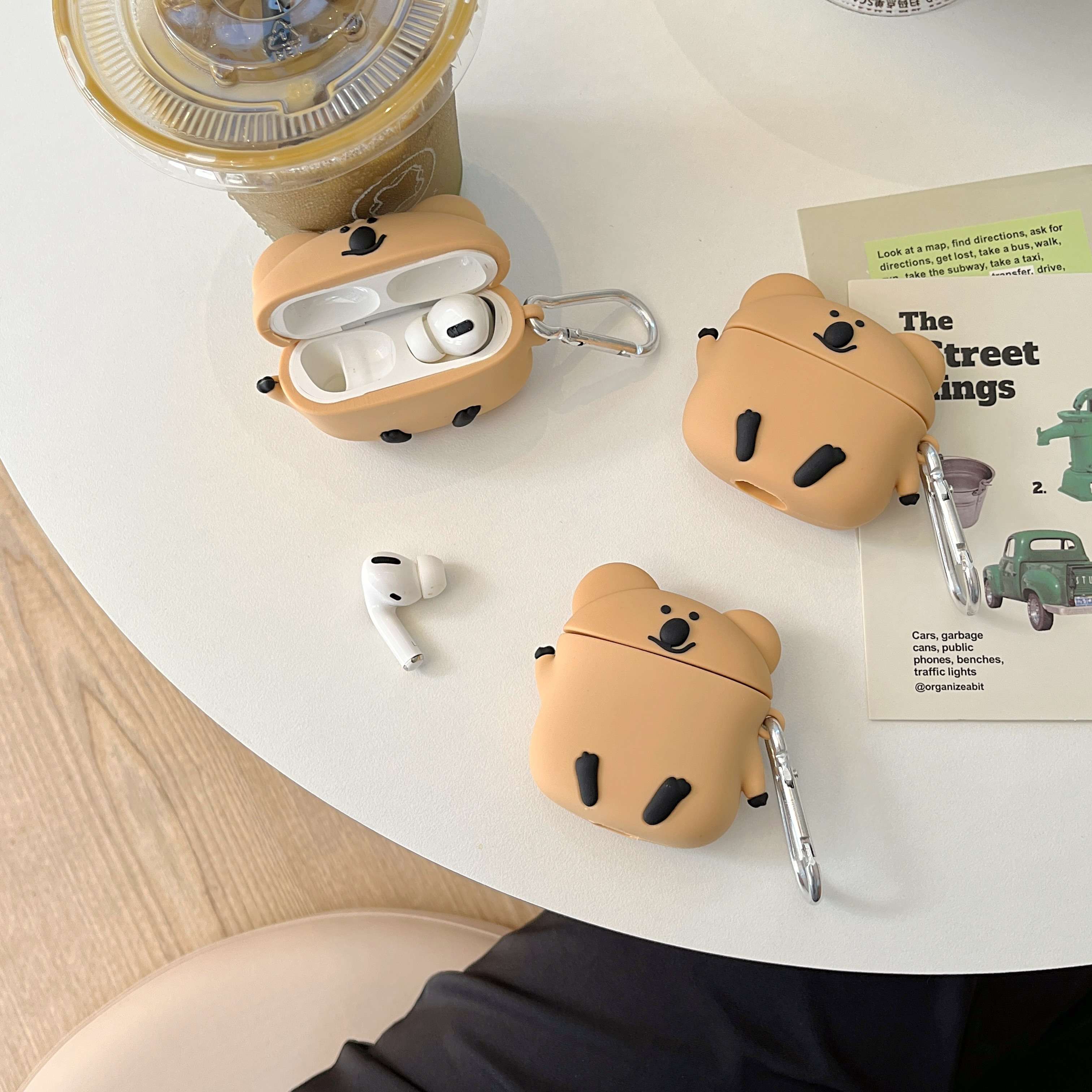 くま かわいい AirPods/AirPodsproケース