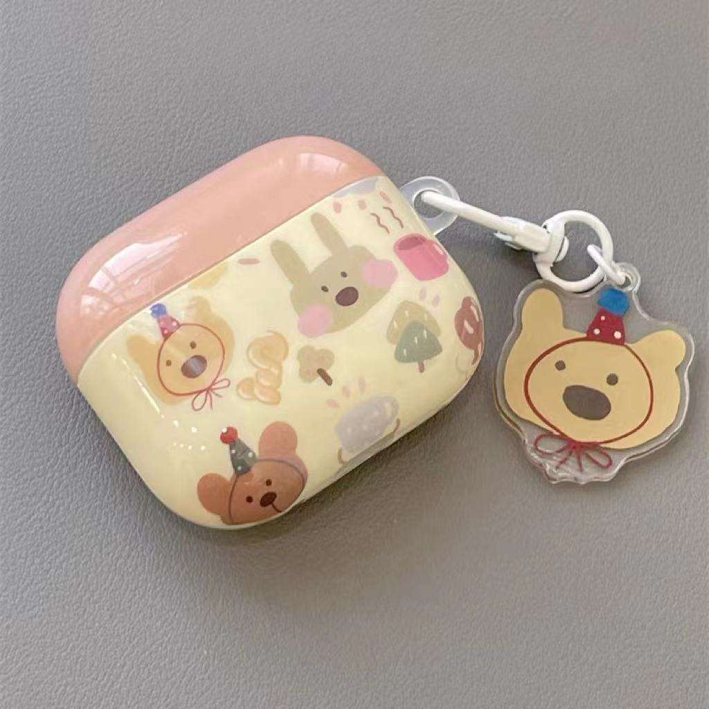 かわいい動物イラスト AirPods/AirPodsproケース