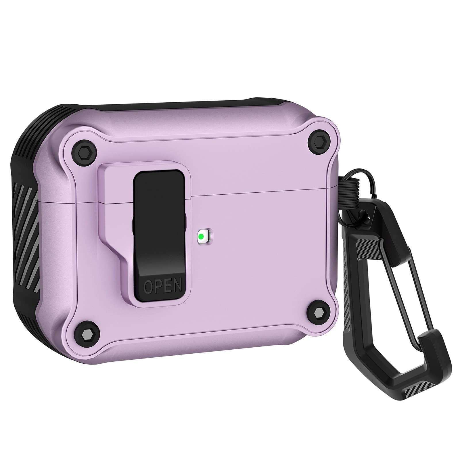 Airpodsケース 頑丈な装甲防水型携帯ケース