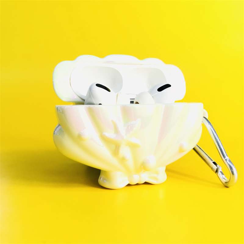 貝殻風ふわもこAirPodsproケース