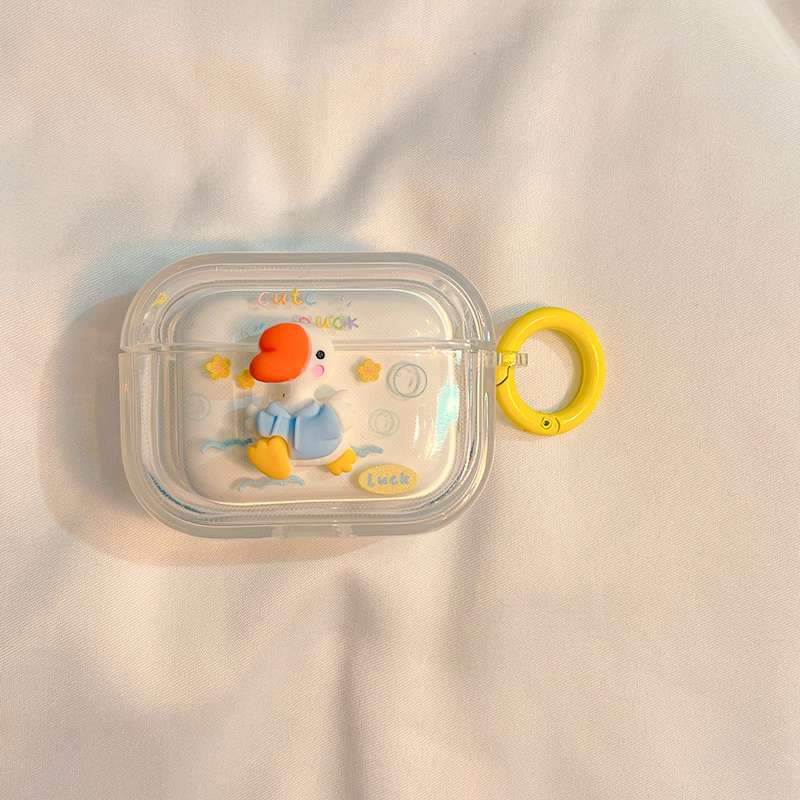 アヒル かわいい AirPods/AirPodsproケース